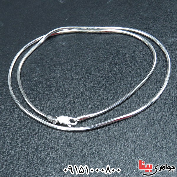 زنجیر نقره آب رودیوم 50سانتی _کد:33845