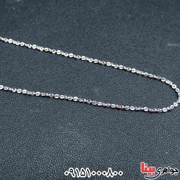زنجیر نقره آب رودیوم 45 سانتی _کد:33852
