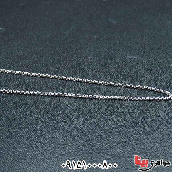زنجیر نقره آب رودیوم 40 سانتی _کد:33854