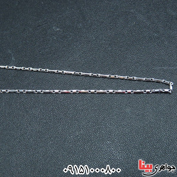 زنجیر نقره آب رودیوم 40 سانتی _کد:33856