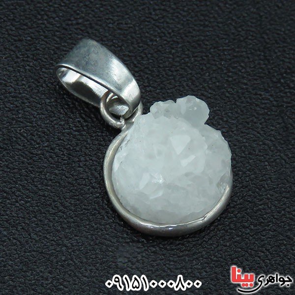 گردنبند کوارتز سفید راف _کد:33906
