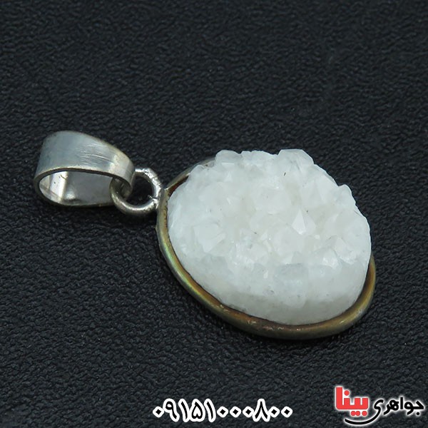 گردنبند کوارتز سفید راف _کد:33906
