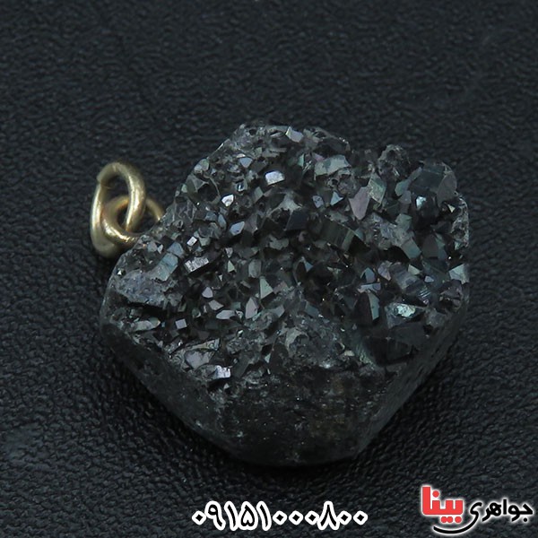 گردنبند کوارتز تیتانیوم ژئود _کد:33911