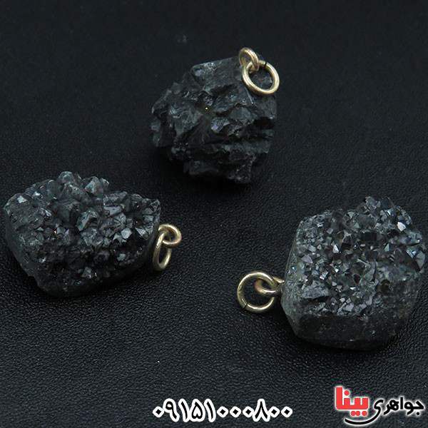 گردنبند کوارتز تیتانیوم ژئود _کد:33911