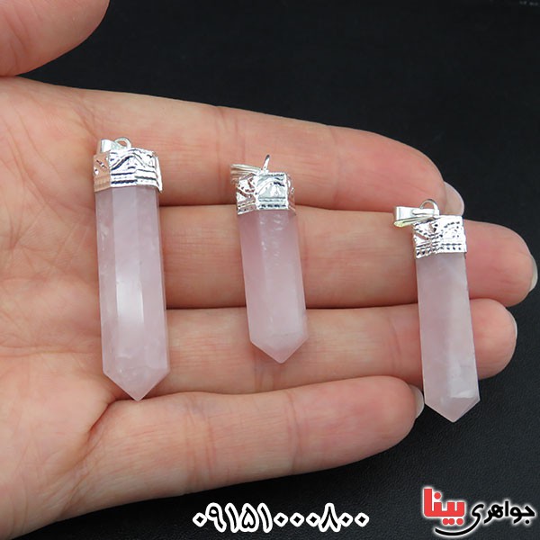 گردنبند رز کوارتز  _کد:33914
