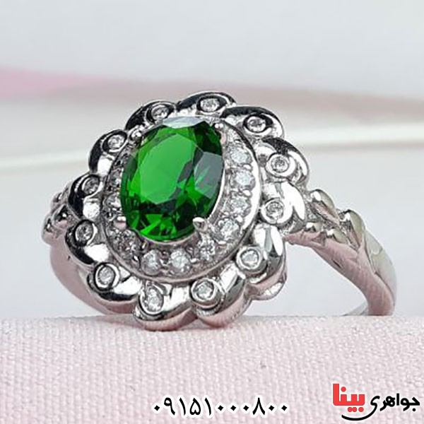 انگشتر اتمی طرح زمرد _کد:33923