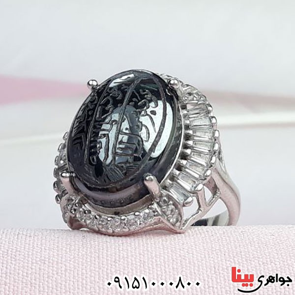 انگشتر حدید هفت جلاله درشت و زیبا _کد:33929