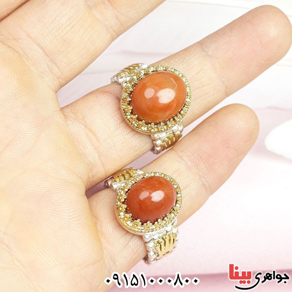 انگشتر دُر حسینی ست زنانه مردانه _کد:33932