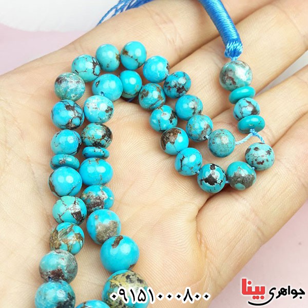 تسبیح فیروزه نیشابوری 33 دانه کیفیت بالا _کد:33934