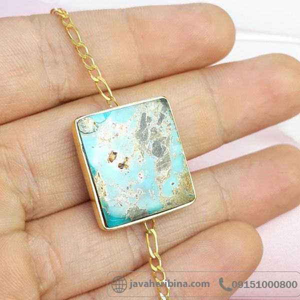 دستبند فیروزه بسیار زیبا _کد:33943