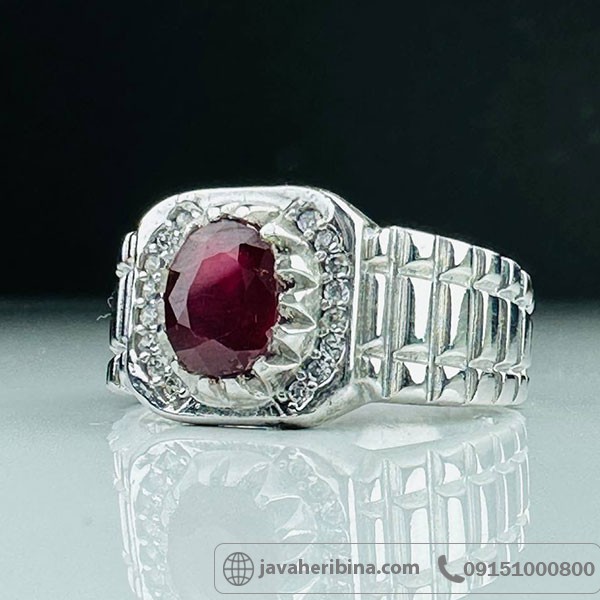 انگشتر یاقوت سرخ آفریقایی بسیار شیک و خاص _کد:33986