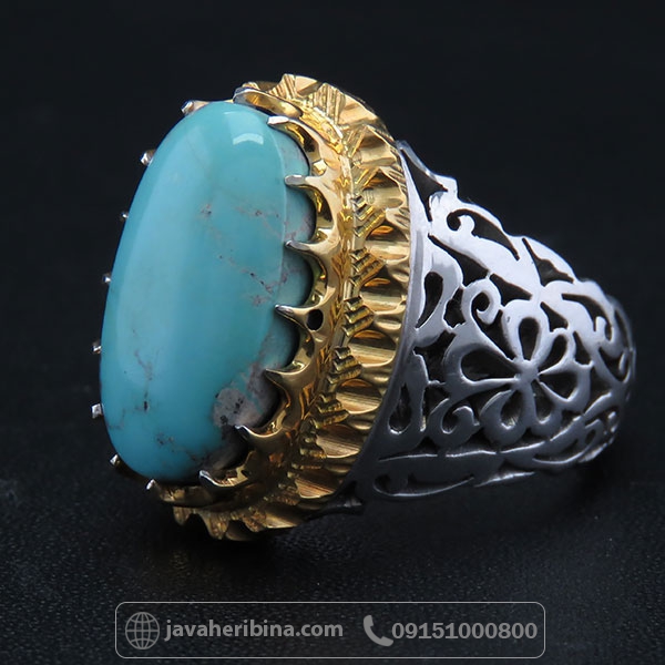 انگشتر نقره نیشابور نقره فاخر و زیبا _کد:34056