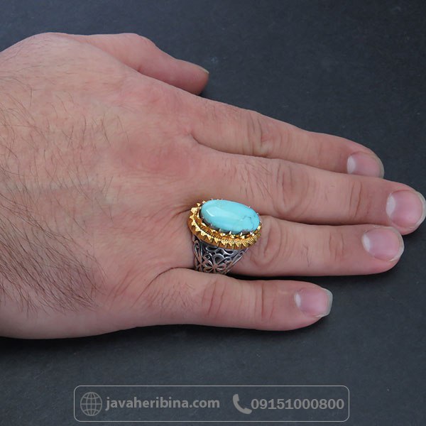 انگشتر نقره نیشابور نقره فاخر و زیبا _کد:34056