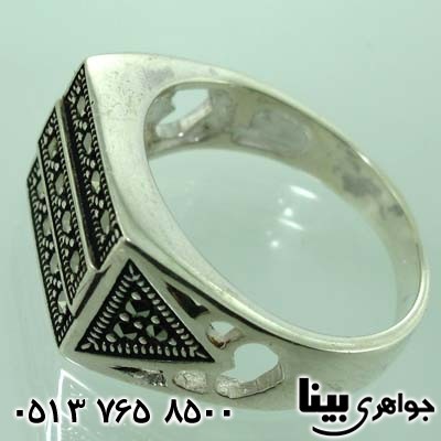 انگشتر حدید مارکازیتی مستطیلی