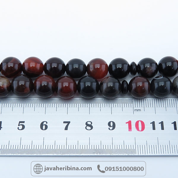 تسبیح عقیق سلیمانی 33 دانه ای درشت بسیار خاص _کد:34139