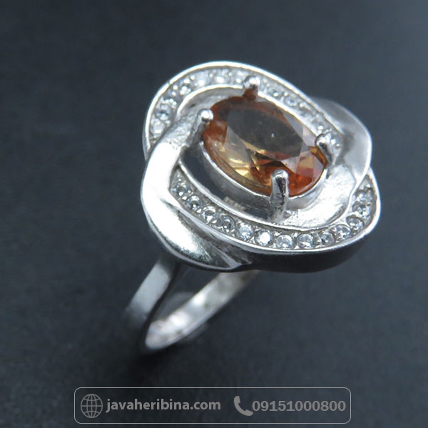 انگشتر الکساندریت نقره زنانه طرح گل _کد:34221