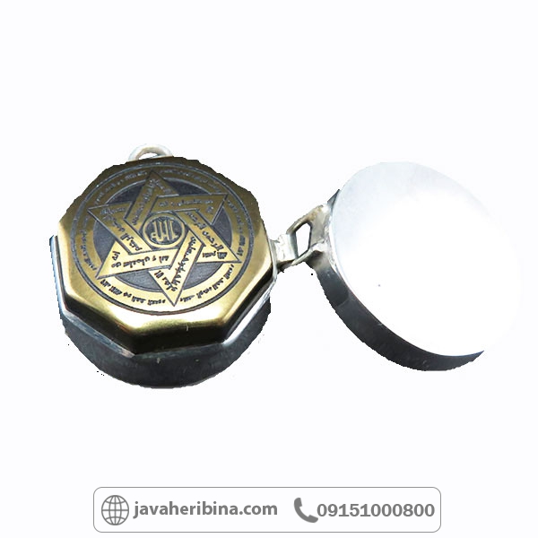 گردنبند حدید نقره صندوقچه ای مناسب حرز و نگین و عکس گردنبند حدید نقره صندوقچه ای مناسب حرز و نگین و عکس