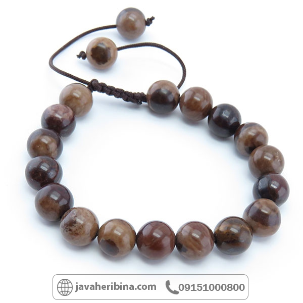 دستبند جاسپر کاپوچینو خوش رنگ _کد:34279