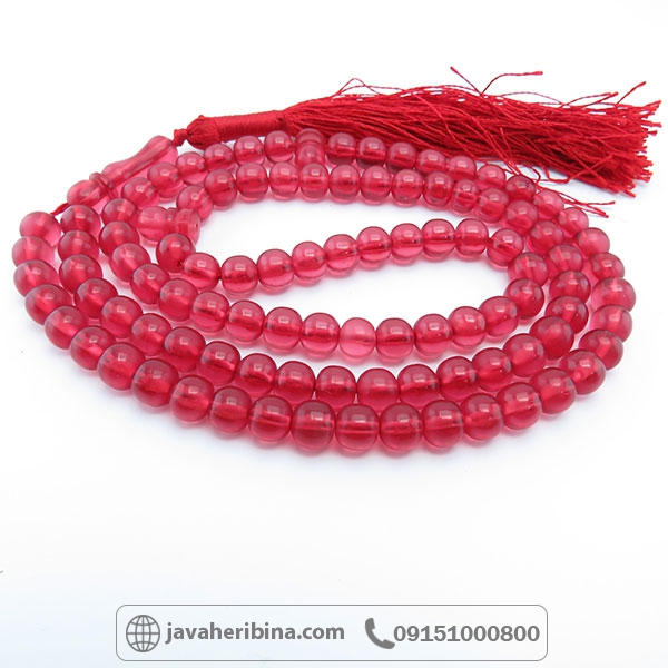 تسبیح سندلوس 101 دانه قرمز _کد:34517