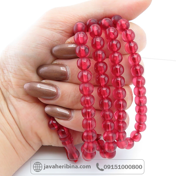 تسبیح سندلوس 101 دانه قرمز _کد:34517