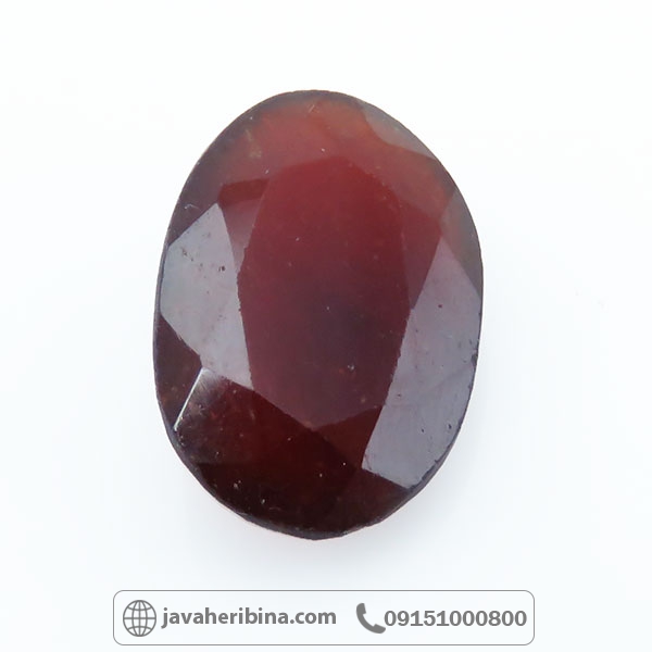 نگین انگشتر یاقوت گارنت خوش رنگ _کد:34524