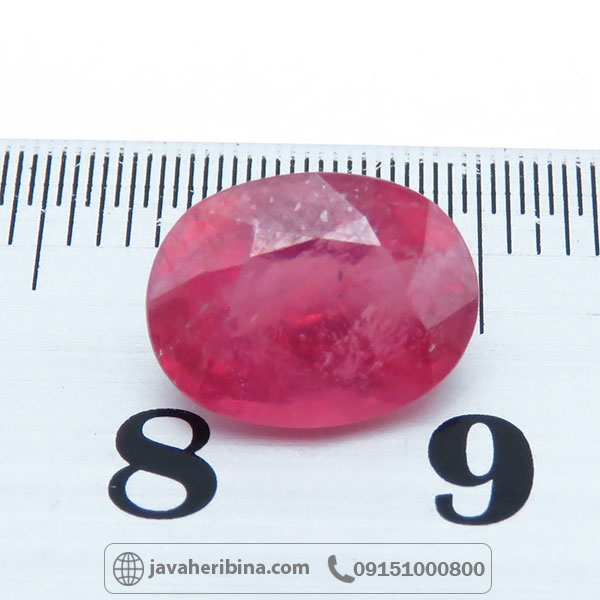 نگین انگشتر یاقوت سرخ خوش رنگ _کد:34534