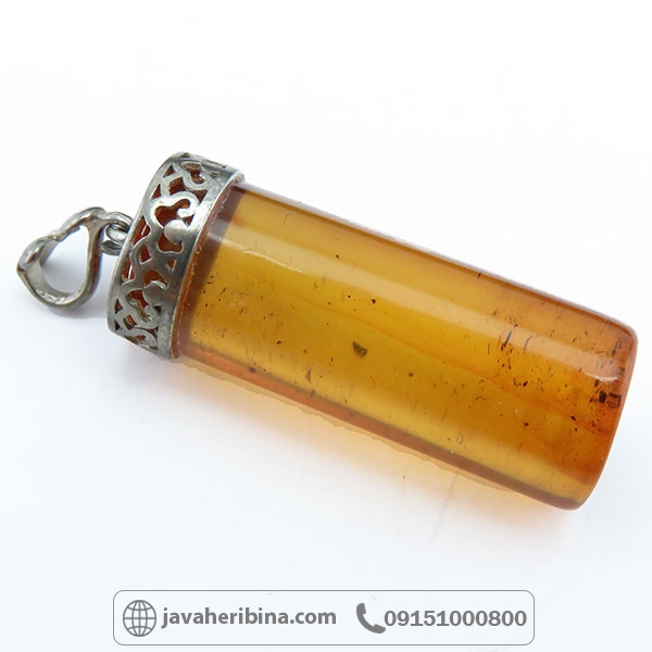 گردنبند کهربا زیبا _کد:34552