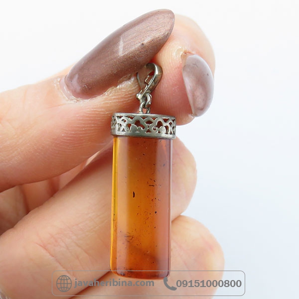 گردنبند کهربا زیبا _کد:34552