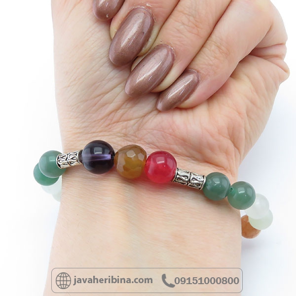 دستبند چند جواهر زیبا _کد:34583