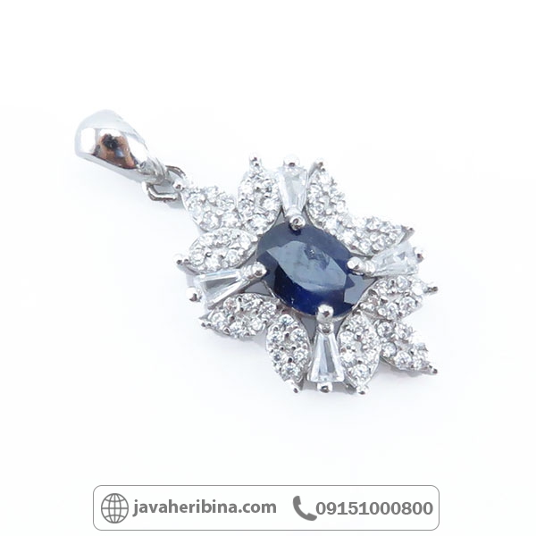 گردنبند یاقوت کبود زیبا _کد:34604