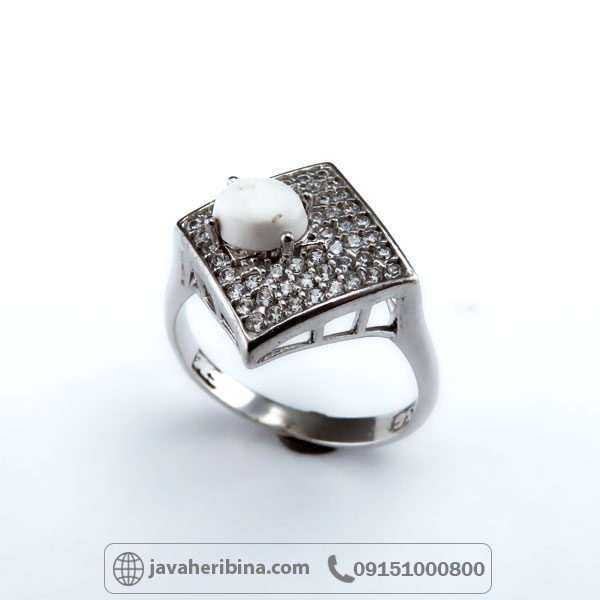 انگشتر خرمهره نقره زنانه بسیار زیبا _کد:34631