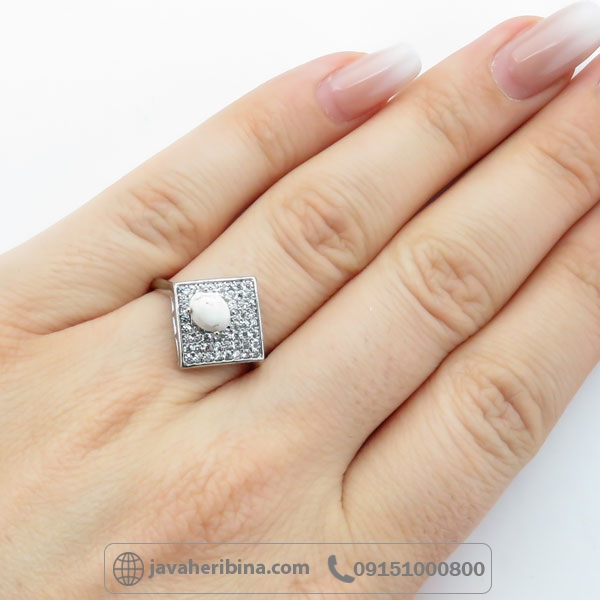 انگشتر خرمهره نقره زنانه بسیار زیبا _کد:34631