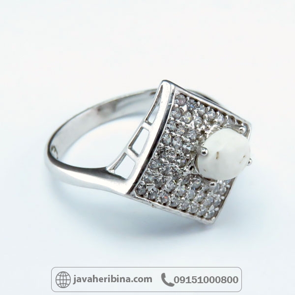 انگشتر خرمهره نقره زنانه بسیار زیبا _کد:34631