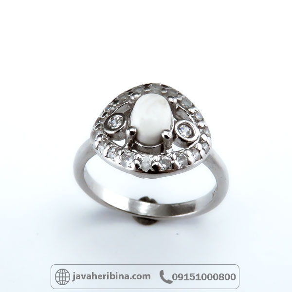 انگشتر خرمهره نقره زنانه زیبا _کد:34632