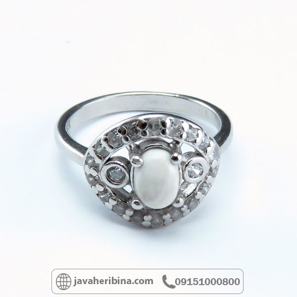 انگشتر خرمهره نقره زنانه زیبا _کد:34632