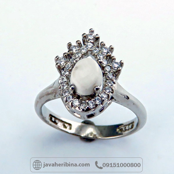 انگشتر خرمهره نقره زنانه _کد:34633