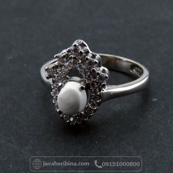 انگشتر خرمهره نقره زنانه _کد:34633