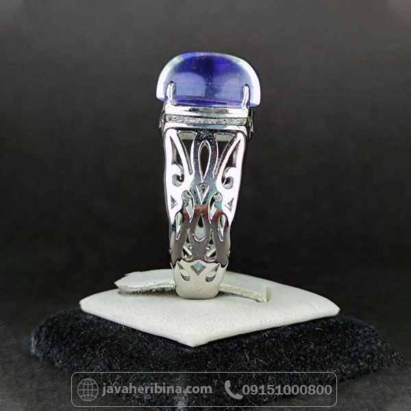 انگشتر اوپال نقره مردانه _کد:34666