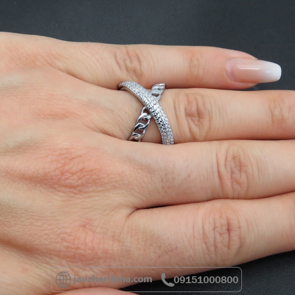 انگشتر نقره نقره زنانه طرح خاص _کد:34676