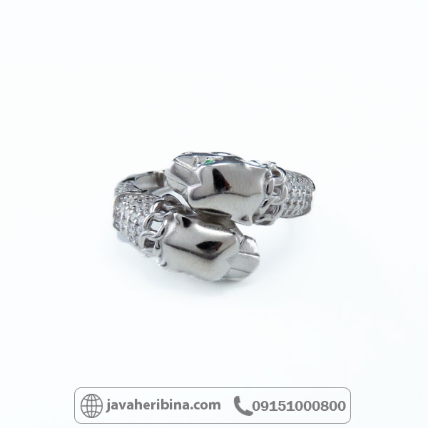 انگشتر نقره نقره زنانه طرح ببر _کد:34680