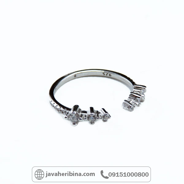 انگشتر نقره زنانه ظریف _کد:34686