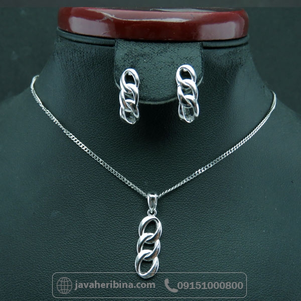 سرویس نقره زنانه مدل زنجیری _کد:34689