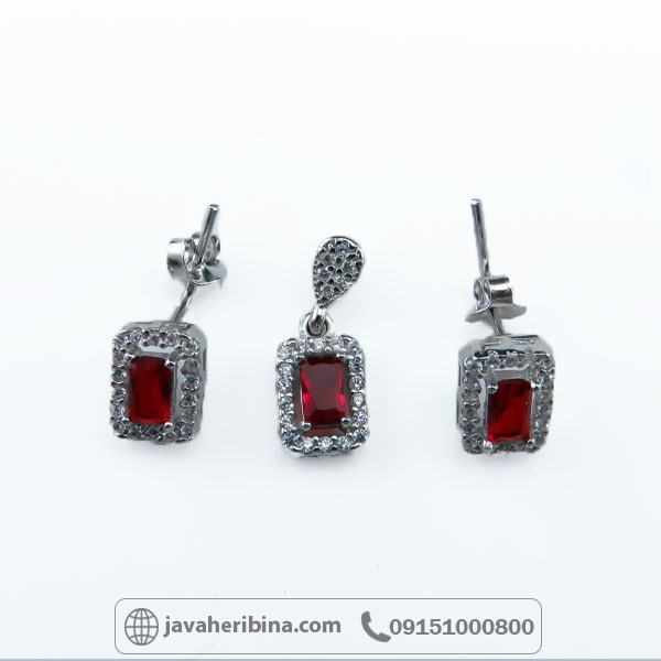 سرویس نقره طرح یاقوت سرخ _کد:34690