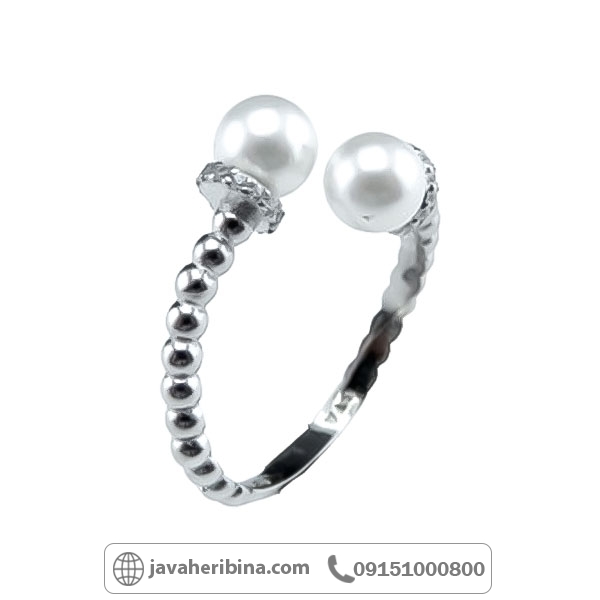 انگشتر مروارید نقره زنانه زیبا _کد:34692