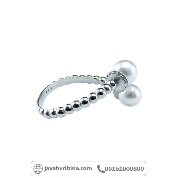 انگشتر مروارید نقره زنانه زیبا _کد:34692