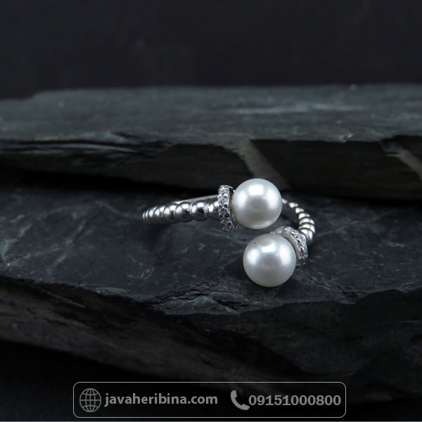 انگشتر مروارید نقره زنانه زیبا _کد:34692