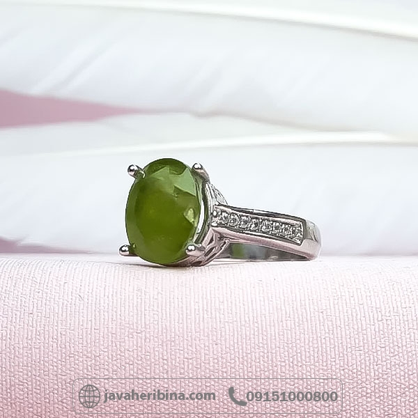 انگشتر زبرجد نقره زنانه _کد:34711
