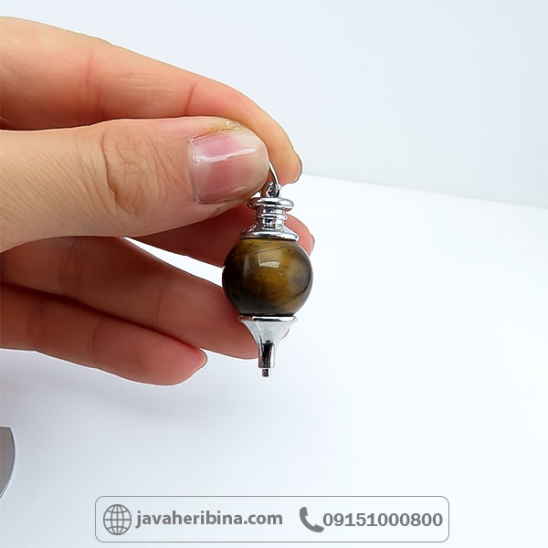 گردنبند چشم ببر مدل پاندولی _کد:34717