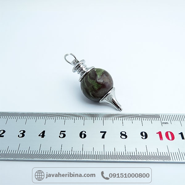 گردنبند سنگ خون مدل پاندولی _کد:34718