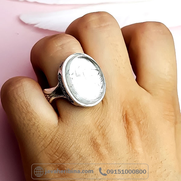 انگشتر در نجف با حکاکی یا زهرا همراه با حرز امام جواد _کد:34728